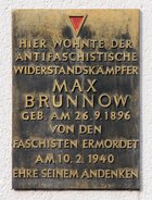 Ansicht Gedenktafel Max Brunnow - Lichtenberg