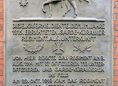 Ansicht Gedenktafel Garde-Kürassier-Kaserne