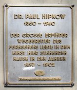 Ansicht Gedenktafel Paul Nipkow - Gesundbrunnen