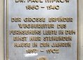 Ansicht Gedenktafel Paul Nipkow