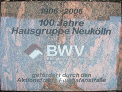 Ansicht Gedenktafel Beamten-Wohnungs-Verein zu Berlin - 2006 - Neukölln