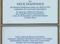 Ansicht Gedenktafel Ludwig Hoffmann - 2002
