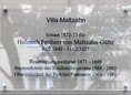 Ansicht Gedenktafel Helmuth Freiherr von Maltzahn-Gültz