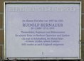Ansicht Gedenktafel Rudolf Bernauer