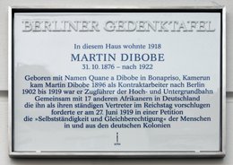 Ansicht Gedenktafel Martin Dibobe - Prenzlauer Berg