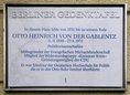 Ansicht Gedenktafel Otto Heinrich von der Gablentz - 1998
