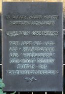 Ansicht Gedenktafel Carl von Ossietzky - 1959 - Charlottenburg