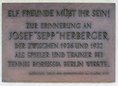 Ansicht Gedenktafel Josef "Sepp" Herberger - 1997