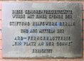 Ansicht Gedenktafel Seniorenfreizeitstätte