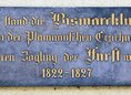 Ansicht Gedenktafel Bismarcklinde