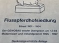 Ansicht Gedenktafel Flusspferdhofsiedlung