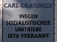 Ansicht Gedenktafel Carl Friedrich Wilhelm Graßnick - 2013