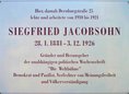 Ansicht Gedenktafel Siegfried Jacobsohn