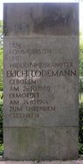 Ansicht Gedenktafel Erich Lodemann - Plänterwald