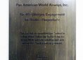 Ansicht Gedenktafel Pan American World Airways