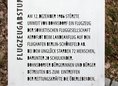 Ansicht Gedenktafel Flugzeugabsturz - 2010