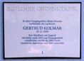 Ansicht Gedenktafel Gertrud Kolmar - 1993