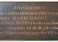 Ansicht Gedenktafel Rudolf Lunau