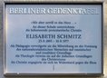 Ansicht Gedenktafel Elisabeth Schmitz - 2011