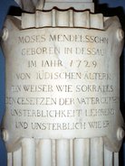 Ansicht Gedenktafel Moses Mendelssohn - Mitte