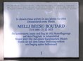 Ansicht Gedenktafel Amélie "Melli" Hedwig Beese-Boutard