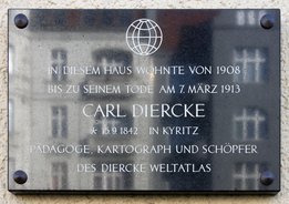 Ansicht Gedenktafel Carl Friedrich Wilhelm Diercke - 2013 - Wilmersdorf