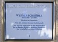 Ansicht Gedenktafel Werner Schröder