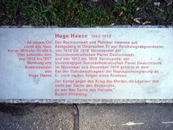 Ansicht Gedenktafel Hugo Haase - 2005 - Mitte