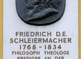 Ansicht Gedenktafel Friedrich Daniel Ernst Schleiermacher - 1902