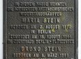 Ansicht Gedenktafel Bruno Stein und Maria Stein - 1957