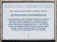 Ansicht Gedenktafel Jüdisches Altersheim, Iranische Straße - 2022