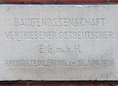 Ansicht Gedenktafel Genossenschaftssiedlung vertriebener&nbsp;&hellip; - 1926