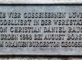 Ansicht Gedenktafel Löwenbrücke