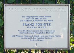 Ansicht Gedenktafel Franz Poenitz - 2012 - Westend