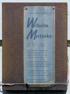 Ansicht Gedenktafel Wilhelm Martinke - Rummelsburg