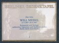 Ansicht Gedenktafel Will Meisel