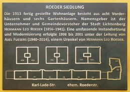Ansicht Gedenktafel Roeder Siedlung - Fennpfuhl