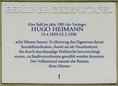 Ansicht Gedenktafel Hugo Heimann - 1988