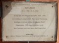 Ansicht Gedenktafel Kurt Lehmann - 1993