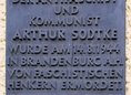 Ansicht Gedenktafel Arthur Sodtke - 1958
