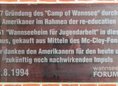 Ansicht Gedenktafel Wannseeheim für Jugendarbeit