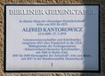 Ansicht Gedenktafel Alfred Kantorowicz - 1989