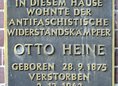 Ansicht Gedenktafel Otto Heine
