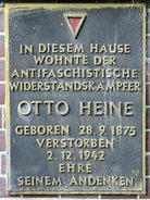 Ansicht Gedenktafel Otto Heine - Pankow