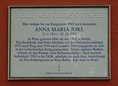 Ansicht Gedenktafel Anna Maria Jokl - 2025