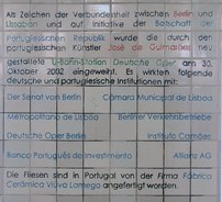 Ansicht Gedenktafel U-Bahnhof Deutsche Oper - Charlottenburg