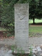 Ansicht Gedenktafel Humboldthain - 1952 - Gesundbrunnen