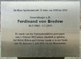 Ansicht Gedenktafel Ferdinand von Bredow - 2008
