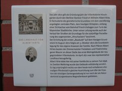 Ansicht Gedenktafel Albert Hirte - 2020 - Friedrichshagen