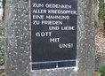 Ansicht Gedenktafel Opfer des Krieges